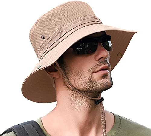 Geniş kenarlı şapkalar Erkekler için Güneş Koruma Rüzgar Geçirmez Hımbıl Şapka balıkçı şapkası Yıkanabilir Kış Pamuk