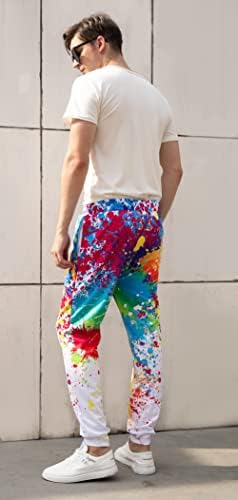 80s Kıyafet Kadınlar için 3D Joggers Pantolon Komik Grafik Sweatpants Unisex Casual Erkek Sweatpants Spor eşofman