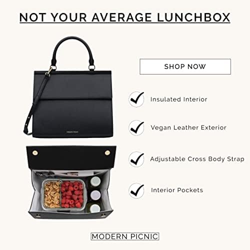 Modern Piknik / Luncher / Öğle Yemeği Çantası Çantası / Vegan Deri Dış + Yalıtımlı iç Mekana Sahip Suni Timsah Şık