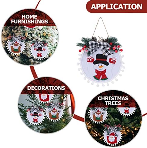 INOOMP Ev Dekor Noel Çelenk Kolye Yapay Noel Çelenkler Süsler Kardan Adam Dekoratif Noel Ağacı Kolye Şenlikli Noel