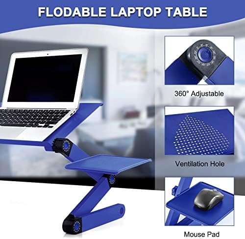 WDBBY Ayarlanabilir Tur Masası dizüstü bilgisayar masası Yatak PC Standı Ergonomik Taşınabilir Dizüstü Bilgisayar