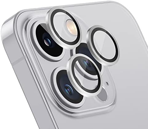 iPhone 13 Pro/13 Pro Max için tasarlanmış Uniwit Kamera Lens Koruyucusu,Havacılık Alüminyum 3D Halka,9H Temperli