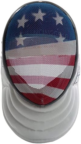 Epee Eskrim Spor Maskesi - Yastıklı Önlük ile CE350N Sertifikalı Ulusal Sınıf - Parlama Önleyici Kaplama-Ayarlanabilir