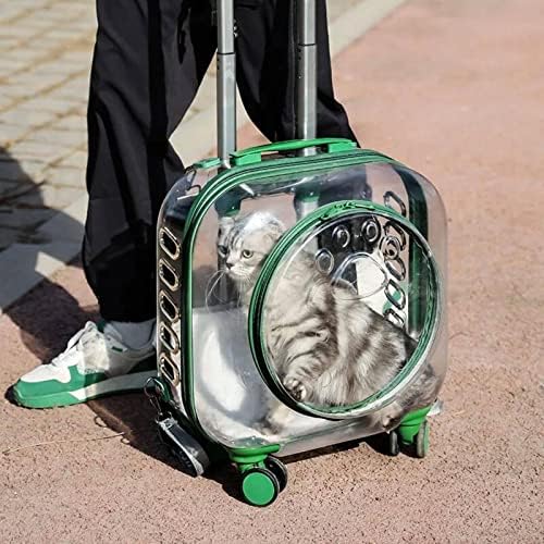 Fakkflc Kutusu kedi çantası Dışarı çıkmak kolay pet Köpek, uzay Kapsülü Büyük Kapasiteli kedi Şeffaf Arabası Nefes