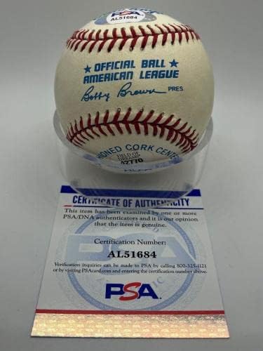 David Justice Braves Yankees İmzalı İmza Resmi MLB Beyzbol PSA DNA İmzalı Beyzbol Topları