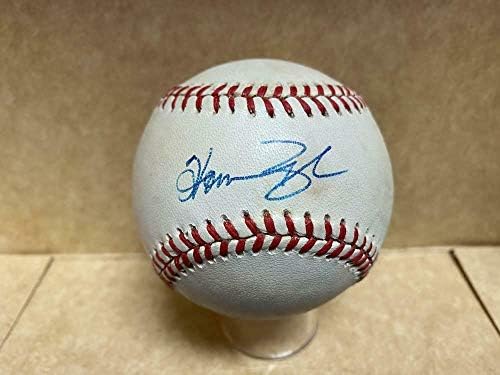 Homer Bush New York Yankees İmzalı A. l. Beyzbol W/Coa İmzalı Beyzbol Topları