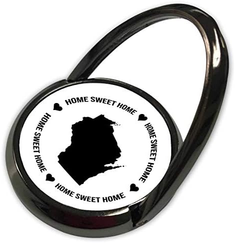 3dRose Stamp City - Tipografi - Wisconsin, Beyaz üzerine Home Sweet Home ve Hearts Çemberi içinde. - Telefon Görüşmesi