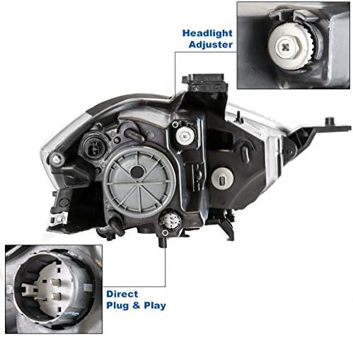 ZMAUTOPARTS projektör siyah farlar farlar ile 6.25 beyaz LED DRL ışıkları 2013- Dodge Dart için