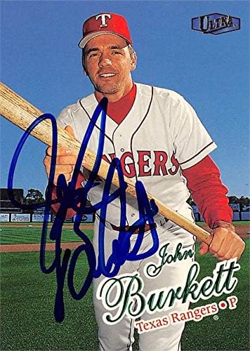 İmza Deposu 618705 John Burkett İmzalı Beyzbol Kartı-Texas Rangers, SC - 1998 Fleer Ultra No. 451