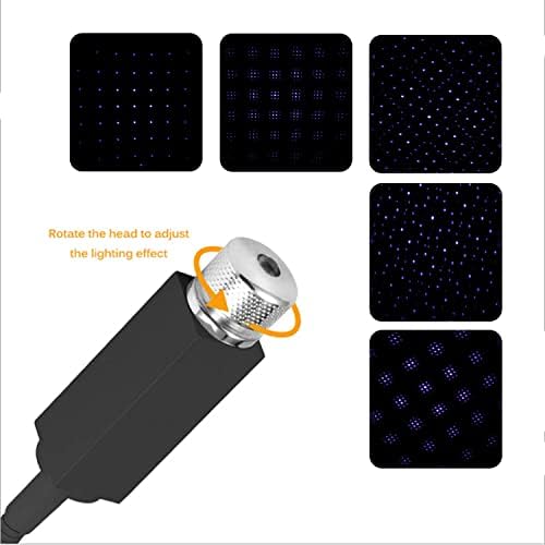 Romantik Yıldız Projektör Gece ışıkları, Esnek Romantik Galaxy USB Gece Lambası Arabalar için Tavan Parti Yatak Odası