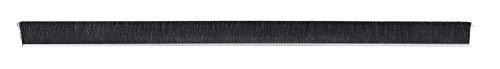 Tanis Fırça MB402696 3/16 Kıvrımlı Siyah Naylon Kıllara Sahip Paslanmaz Çelik Destekli Şerit Fırça, 3 Trim Uzunluğu,