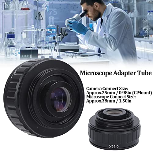 Mikroskop Adaptörü, hafif C Montaj Adaptörü 38mm Trinoküler Stereo Mikroskop Sanayi Laboratuvar Biyoloji