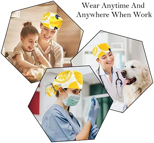 Turuncu ve Sarı Hayvan Ayarlanabilir Çalışma Kapağı Düğmeleri ile Elastik kurdele Geri Şapka Kadınlar için