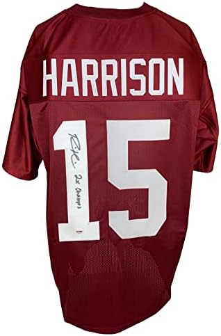 Ronnie Harrison imzalı yazılı jersey NCAA Alabama Kızıl Gelgit PSA COA