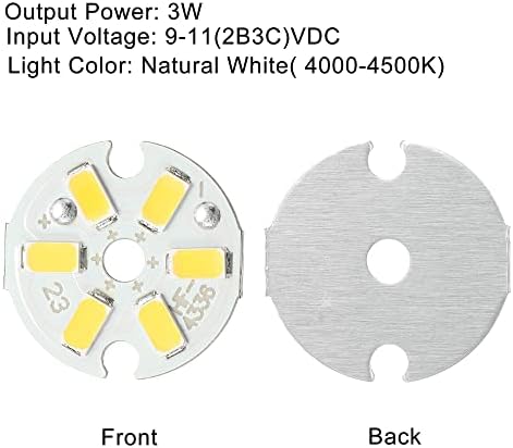 MECCANİXİTY COB led lamba çipi Boncuk 3W 120lm 4000-4500K 23mm 9-11VDC Enerji Tasarruflu Ampul Spot Projektör Değiştirme