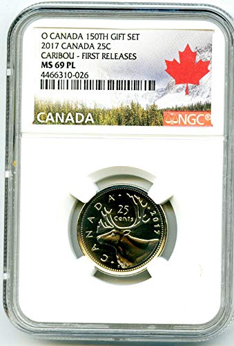 2017 CA O Kanada Madeni Para Kanada 25 CENT EN YÜKSEK DERECELİ EN YÜKSEK NÜFUS SADECE 1 BİLİNEN ilk SÜRÜMLER Çeyrek