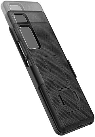 Kaplı Galaxy S20 Kemer Klipsi Kılıfı (2020 DuraClip) Kılıflı İnce Kapak (Samsung S20 6.2) Siyah