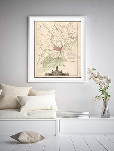 1777 Haritası| Philadelphia Şehir ve Çevresi Haritası| Toprak Sahipleri|Pensilvanya / Pensilvanya