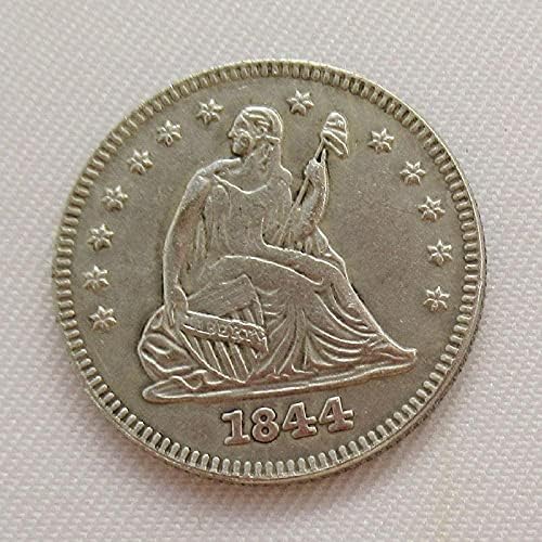 ABD 25 ABD Puan Najia 1844 Gümüş Kaplama Kopya Hatıra Paraları