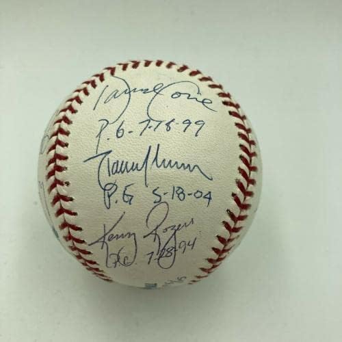 Sandy Koufax Randy Johnson Mükemmel Oyun Sürahileri İmzalı Beyzbol 11 Sıgs JSA COA İmzalı Beyzbol Topları
