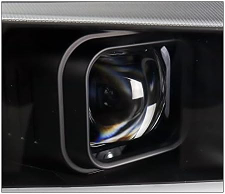 ZMAUTOPARTS LED Tüp Sıralı Projektör Farlar Siyah + 6.25 Beyaz DRL ile Uyumlu 2019-20 Chevy Silverado 1500