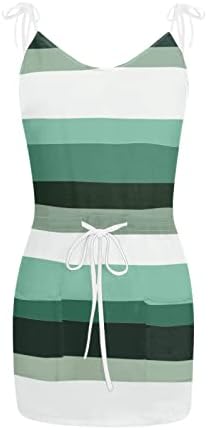 ıCODOD Elbise kadın 2023 Yaz Plaj Rahat Baskı Tankı Boyun Kolsuz Boho Artı Boyutu Elbiseler Kadınlar için Cep ile