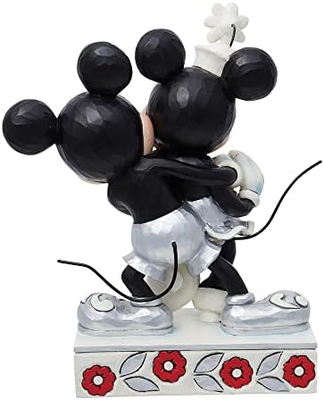 Enesco Jim Shore Disney Gelenekler 100 Yıl Wonder Minnie ve Mickey Mouse Sarılma Heykelcik, 7.25 İnç, Çok Renkli