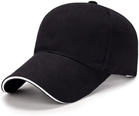 BBDMP erkek Pamuk Klasik Beyzbol şapkası Ayarlanabilir Toka Kapatma Baba Şapka Spor Golf Kap (Renk: D)